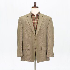 Michael Kors 48R Brown Blazer Sport Coat Jacket 2-Button Solid Y534